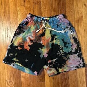 Big Bud Press Tie-Dye Shorts in Rainbow Magic Waters Size XS